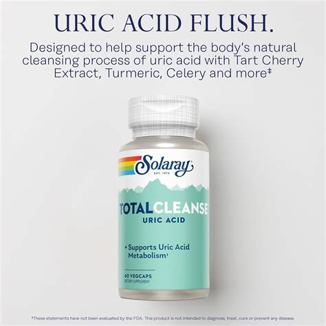 Solaray Total Cleanse Uric Acid - Joint Health India | Ubuy