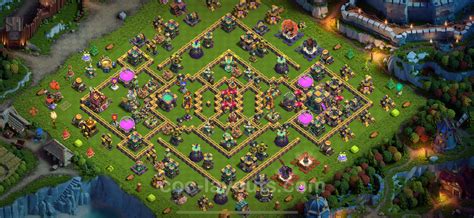Die Anti Alles Base Rathaus Level 14 + Link, Hybrid - COC Clash of ...