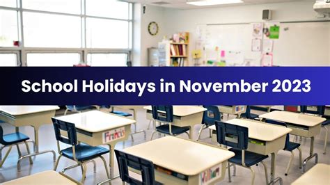 School Holidays in November 2023: Schools to Remain Closed on Guru ...