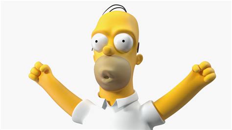 Homer Simpson Hands Up Pose 3D | 3D Molier International