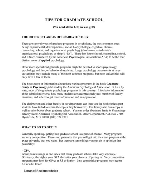 Image result for Graduate School Tips