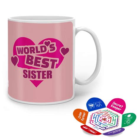Buy Indigifts Raksha Bandhan Gifts for Sister World's Best Sis Quote ...
