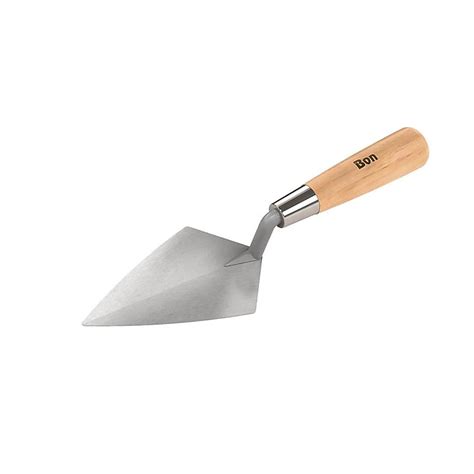 Bon Tool Carbon steel Brick with Wood Handle Trowel in the Masonry ...
