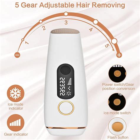 Olaqlld 5 Light Intensity Laser Hair Removal Device for Full Body - Effective Hair Removal for ...