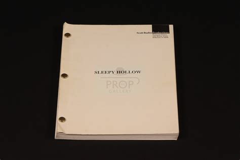 The Prop Gallery | Early production screenplay