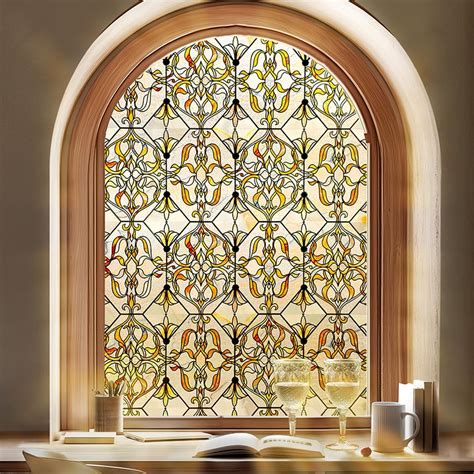 Amazon.com: OHTMERU 3D Stained Glass Window Privacy Film, Heat Control ...