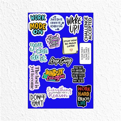 Motivational mini Sticker Sheet 1 – sticckiz.com