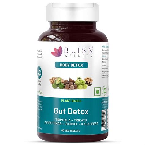 Bliss Welness Gut Detox | Trikatu, Isabgol, Triphala, Avipattikar ...