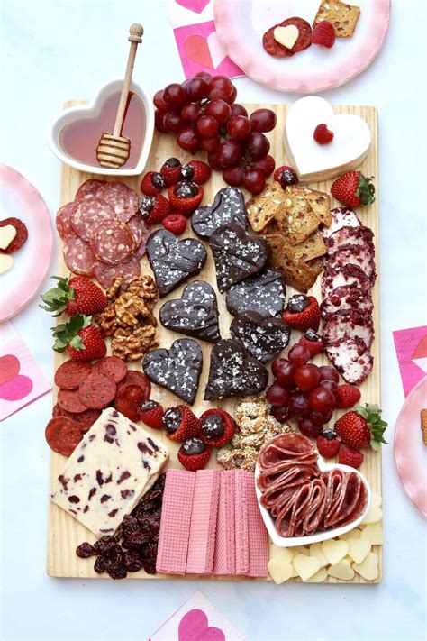 Galentine's Day Board Featuring Dark Chocolate Fudge - The BakerMama