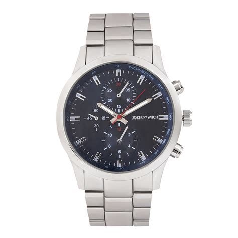 Shop online Heath Blue Dial Silver Metallic Watch by Joker & Witch
