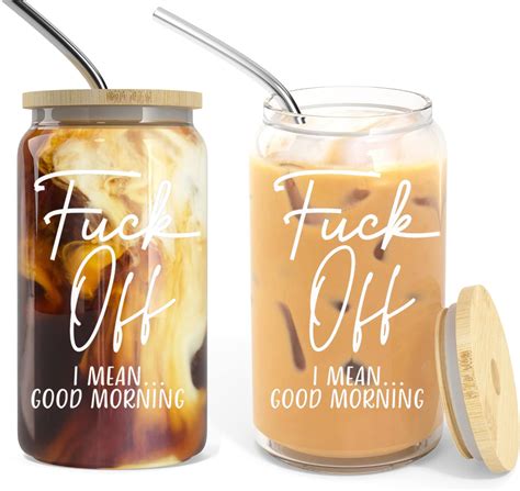 Amazon.com: 4 Set Glass Cups with Lids and Straws 16 oz, Glasses ...