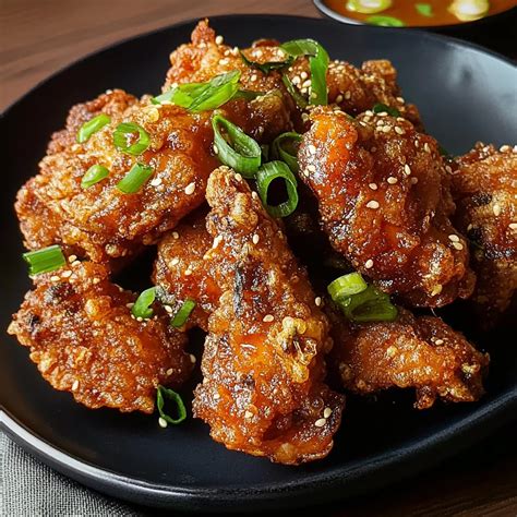 Irresistibly Crispy Korean Soy Garlic Chicken (Dakgangjeong) - Yummy Gusto