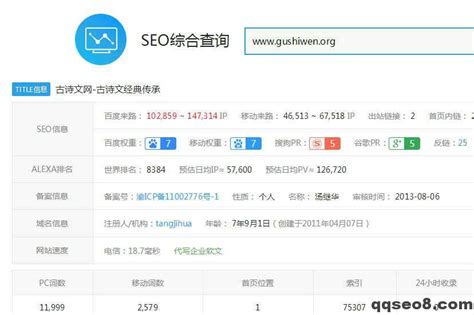 [古诗文网SEO]依靠复合搜索框架UGC引导打造权重7网站的过程 | seo学堂-seo新手学习交流的最佳平台。