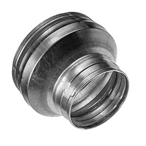 HVAC OV 6" to 4" Inch Round Duct Reducer - Galvanized Steel Pipe ...