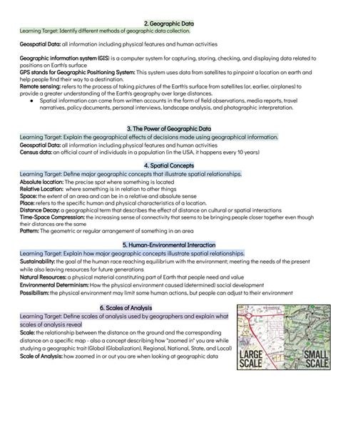 AP Human Geography Unit 1 Notes, Study Guide & Practice Test PDF (AP ...