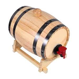 OKUMEYR Whiskey Decanter Oak Aging with Spigot for Easy Beverage ...