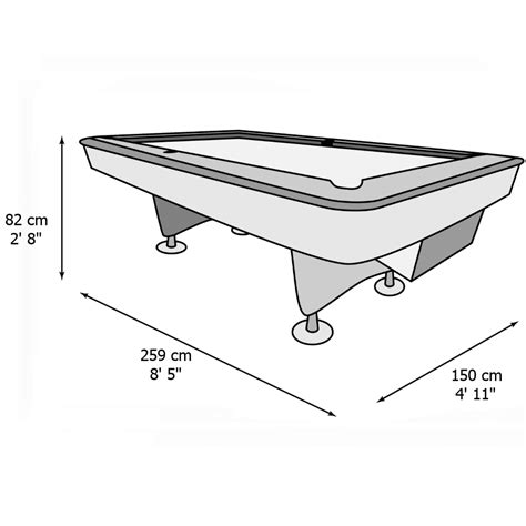 Pool Table Clearance Dimensions at Blair Martin blog
