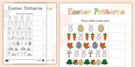 Easter Patterns (teacher made) - Twinkl