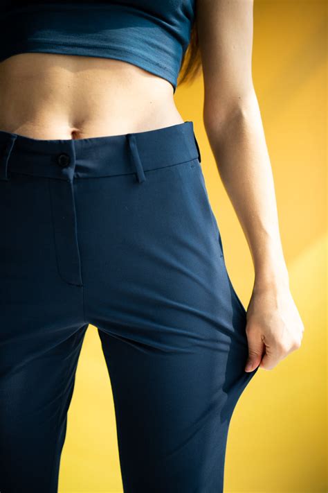 Buy Women's Eco Navy Stretch Pants Online In India