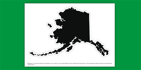 Alaska Silhouette Cut-Out