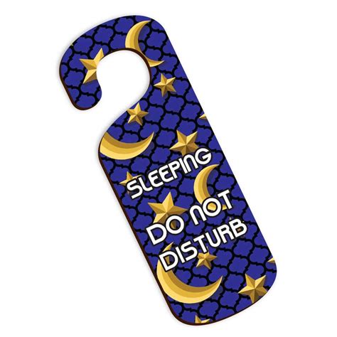 100Yellow® Sleeping Do Not Disturb Door Knob Hanger 24 X 8 cm : Amazon ...