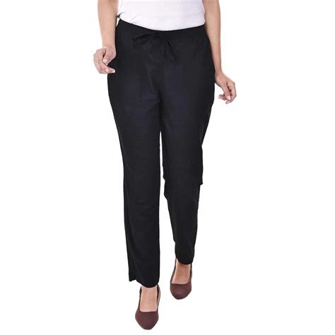 Plus size black cotton pant – FashionKart
