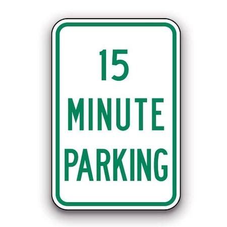 Orafol 12in X 18in Green, 15 Minute Parking, 6700 Engineer Grade ...