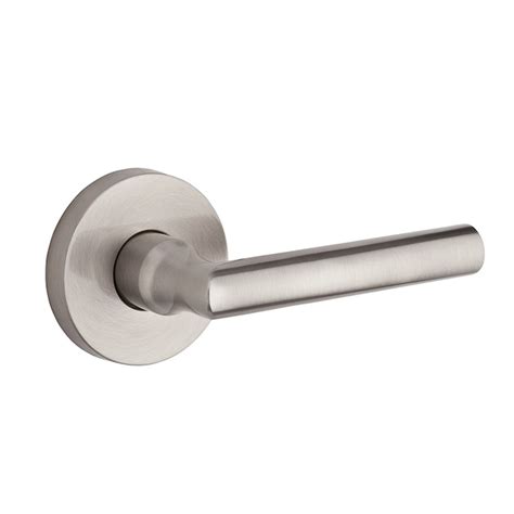 Baldwin Reserve Tube Satin Nickel Reversible Passage Door Handle at ...