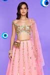 Buy Pink Tulle Pearls, Sequins, Crystals You Who Glass Embellished ...