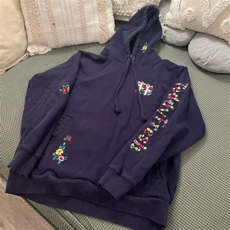 Teddy Fresh Men's Navy Hoodie | Depop
