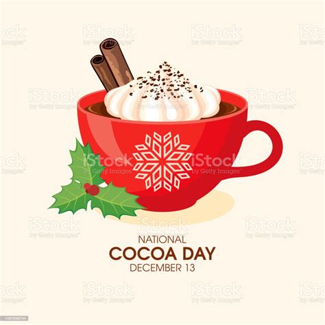National Cocoa Day Vector Stock Illustration - Download Image Now ...