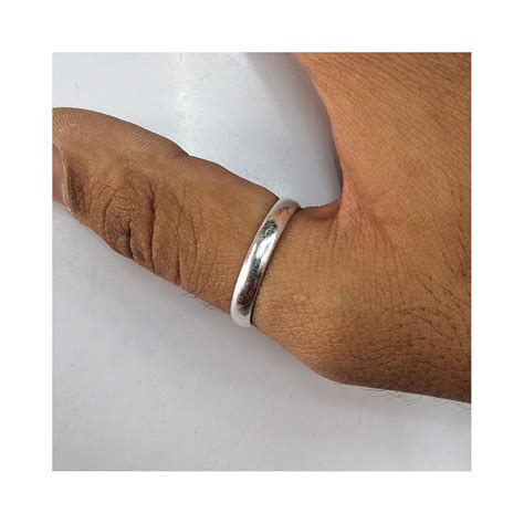 Buy Plain silver band challa (24) at Amazon.in