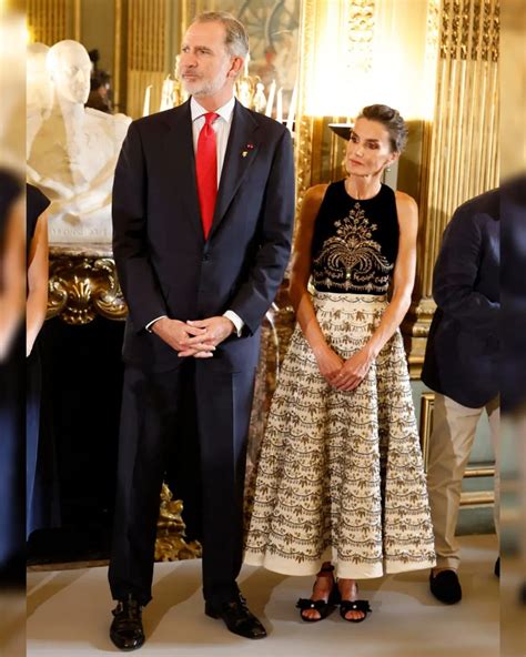 King Felipe & Queen Letizia attended the reception for the members of ...