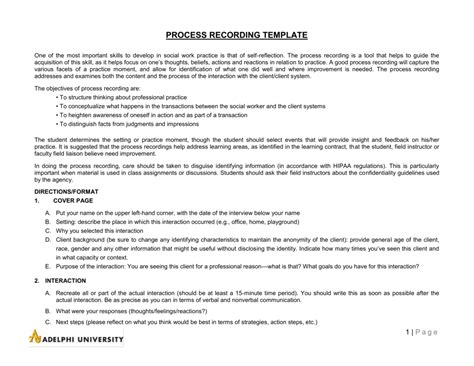 Rezultat imagine pentru Process Recording Sample