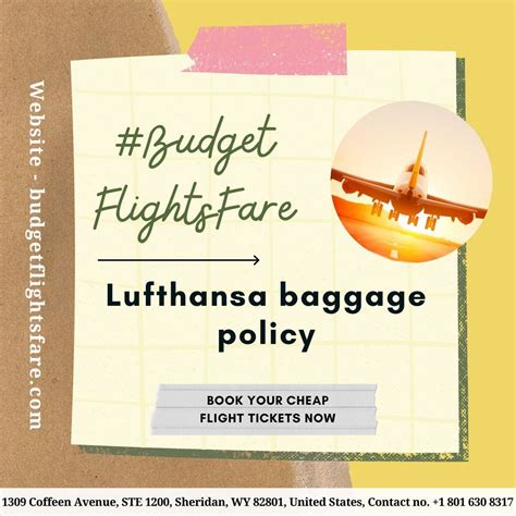 Lufthansa baggage policy - budgetflightsfare - Medium