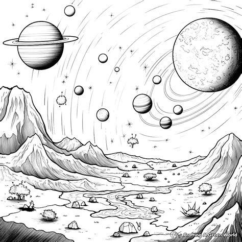 Solar System Coloring Pages Free