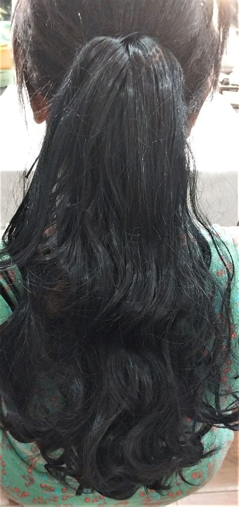 Semi Natural Hair Wigs Long Wavy Wigs Long Hair Extension Volume ...