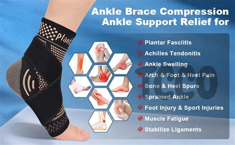 Buy TCCO ENTERPRISE 1Pcs Copper Ankle Brace For Women Men - Adjustable ...
