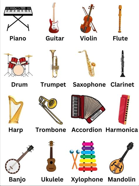 Musical Instruments and Their Sound 的图像结果