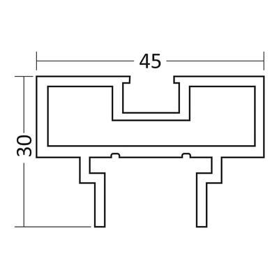 CSP 801 Bottom Profile For Barn Door System