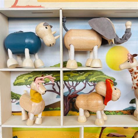 Open Ended Bendimals - Flexible Wooden Animals (Each Sold Separately ...