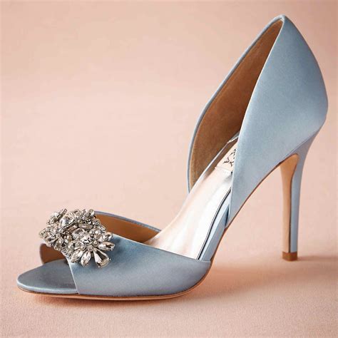 Light Blue Wedding Shoes Made-to-order Wedding Pumps Satin Upper ...