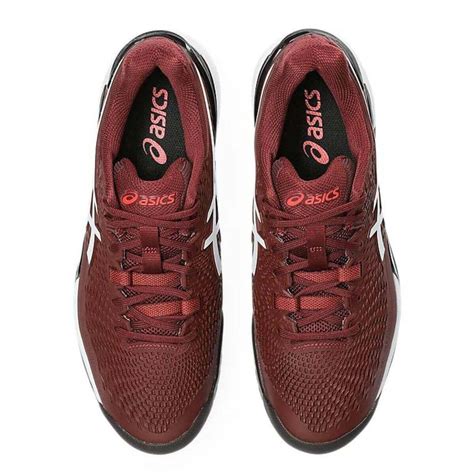 Asics Gel-Resolution 9 Tennis Shoes (Antique Red/White) – Sportswing.in