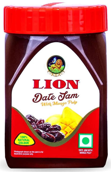 Lion Dates Jam with Mango Pulp 1 kg - Dates & Mango jam 1kg - No ...