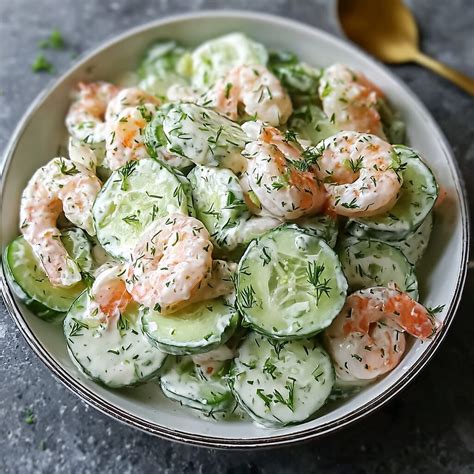 Creamy Cucumber Shrimp Salad Recipe