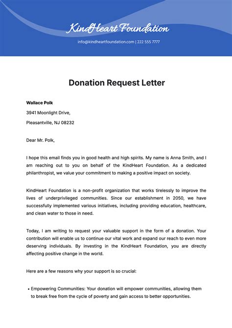 Letter Template For Donations Request - Ablebionics