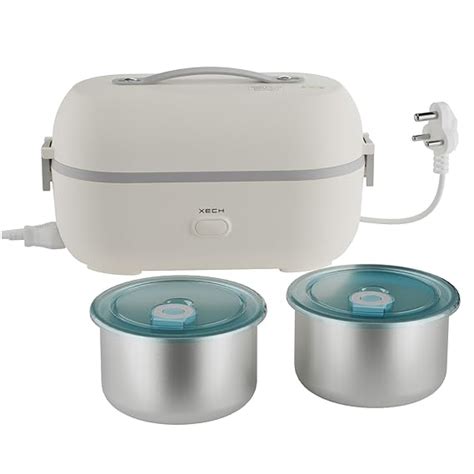 Buy Xech Electric Lunch Box for Office & Travel | Heated Tiffin Box ...