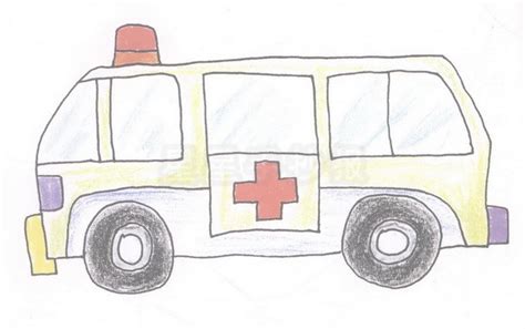 救护车简笔画怎么画