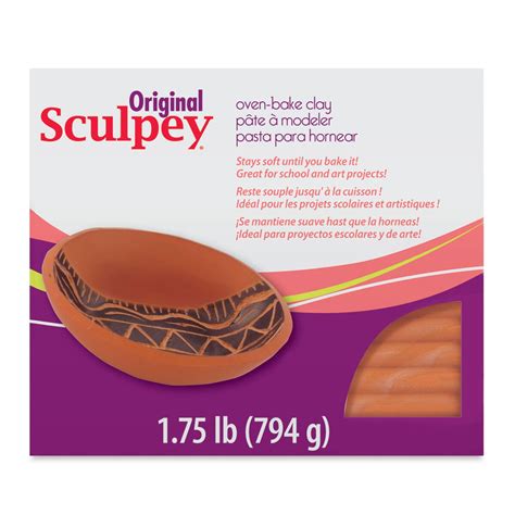 Original Sculpey - Package, 1.75 lb, Terra Cotta, Color: Red, Count: 1 ...