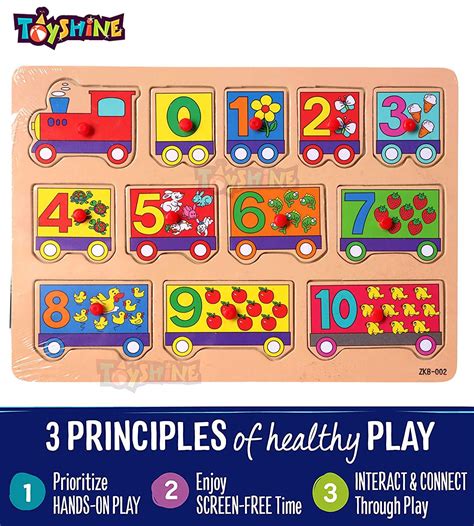 Toyshine Wooden ABC ABD 123 Letters and Numbers Puzzle Toy, Educationa